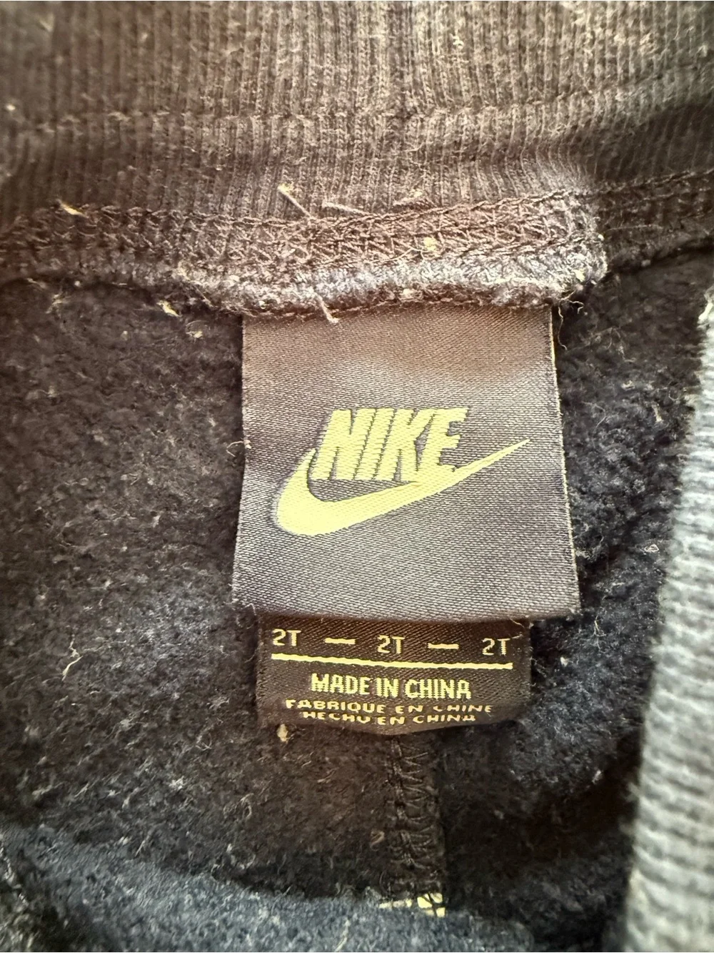Nike Black Sweatshirt with Yellow Logo Tag - Picture 3 of 5